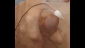 Play Close up pantyhose masturbation with cum