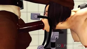 تشغيل جيسيكا 5000 في العمل! كس ضيق الرطب الصغيرة والديك الأسود الكبير